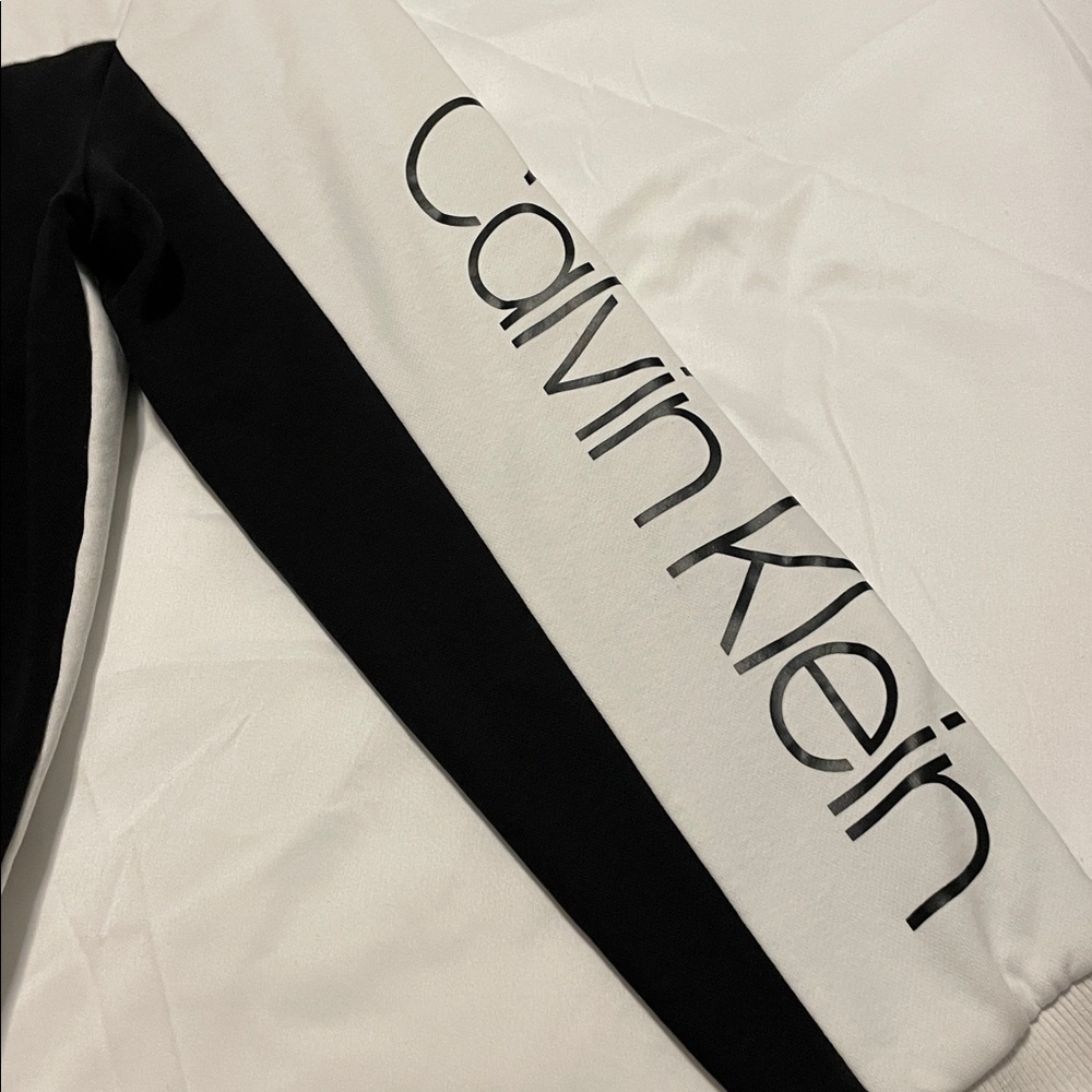 Calvin Klein Women's Black and White Bomber Jacket